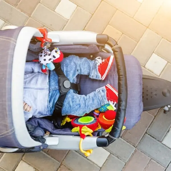 child in stroller