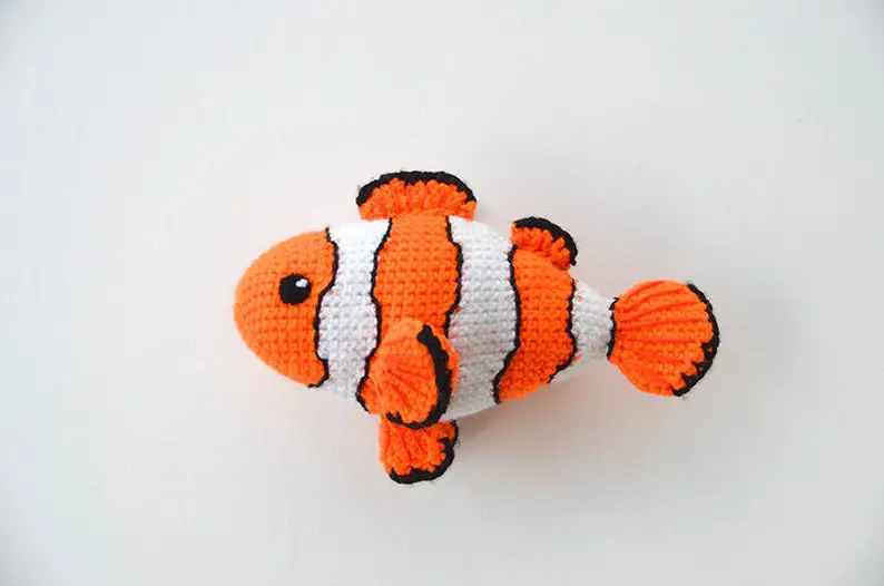 crochet clown fish