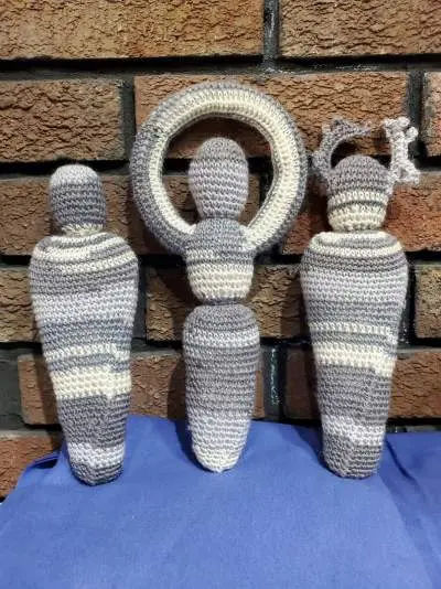 Crochet Goddess and Consort Dolls